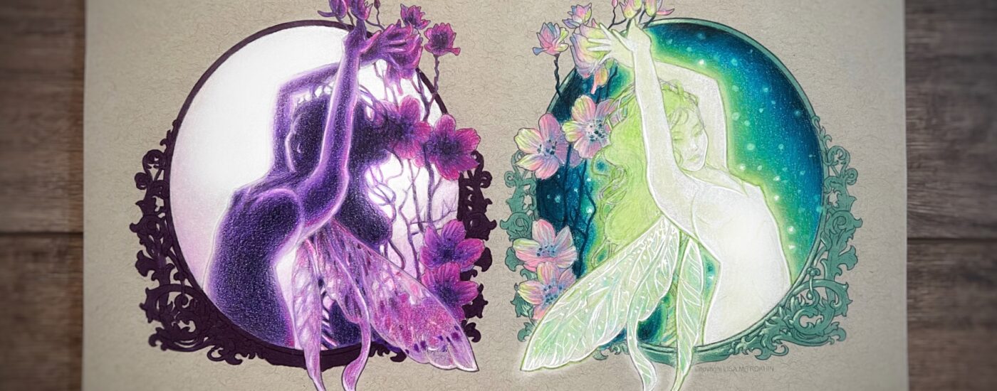 Learn Fantasy Glow Effects / with colored pencils Lisa Mitrokhin